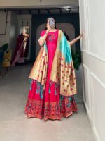 PREMIUM JACQUARD SILK PAITHANI GOWN